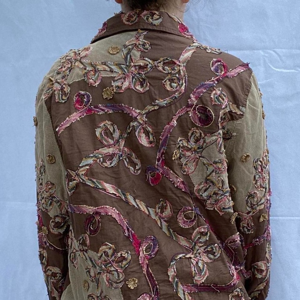 Gorgeous Floral Patchwork Blouse - image 4